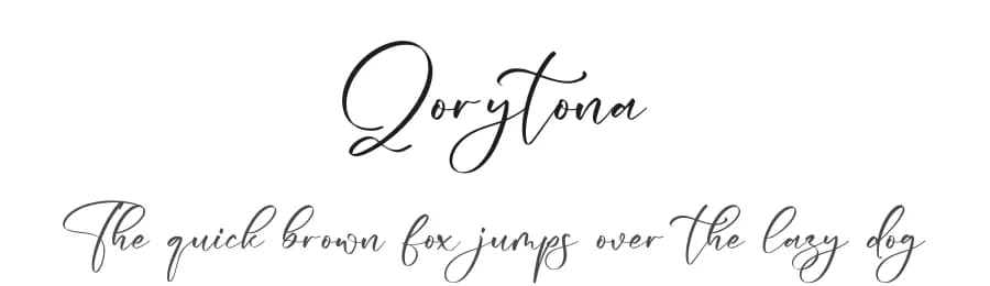 Qorytona by Letterena Studios — Script Handwritten Font