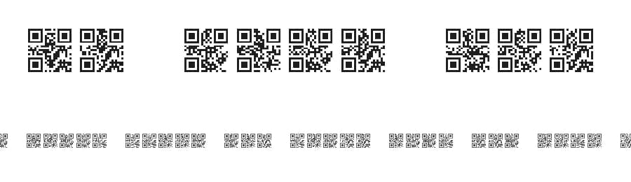 QR font TFB by zanatlija — Dingbats Font