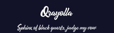 Qrayolla by Hurufraktur — Script Handwritten Font — thumbnail 2
