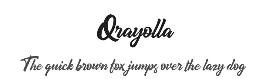 Qrayolla by Hurufraktur — Script Handwritten Font