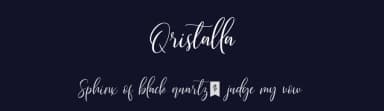 Qristalla by Cupcake Std — Script Handwritten Font — thumbnail 2
