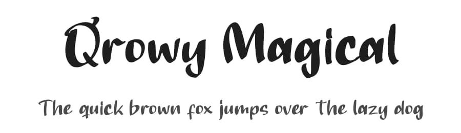 Qrowy Magical by Perspectype Studio - Letterena.com — Script Handwritten Font