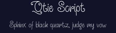 Qtie Script by Misti's Fonts — Script Handwritten Font — thumbnail 2