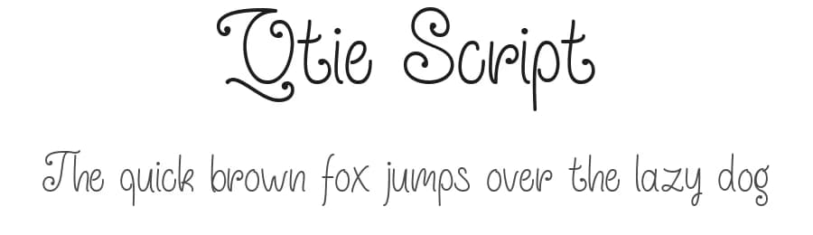 Qtie Script by Misti's Fonts — Script Handwritten Font