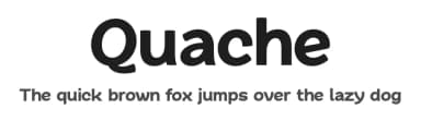 Quache by Måns Grebäck — Sans Serif Font — thumbnail 1