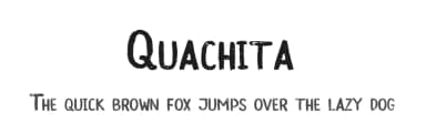 Quachita by Scratch Design — Script Handwritten Font — thumbnail 1