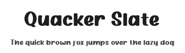 Quacker Slate by Eifetstype — Script Handwritten Font