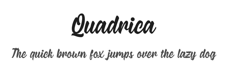 Quadrica by Sesa Grafika — Script Handwritten Font — preview 1