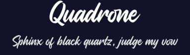 Quadrone by Wacaksara Co — Script Handwritten Font — thumbnail 2