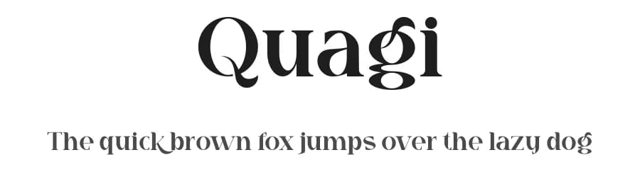 Quagi by Gilang Ternadho — Serif Font