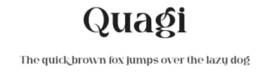 Quagi by Gilang Ternadho — Serif Font — thumbnail 1