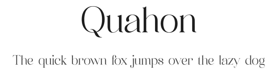 Quahon by Storytype Studio — Serif Font