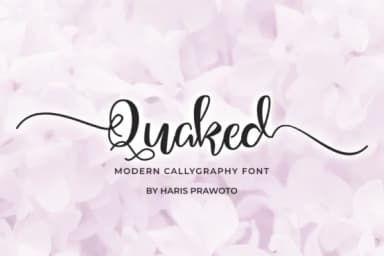 Quaked Font by harisprawoto — Script Handwritten Font — thumbnail 1