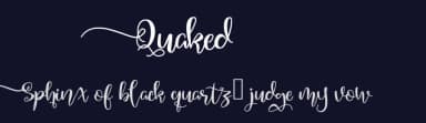 Quaked by selawetype — Script Handwritten Font — thumbnail 2