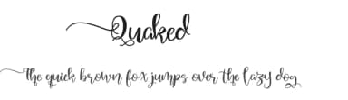 Quaked by selawetype — Script Handwritten Font — thumbnail 1