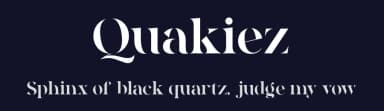 Quakiez by Almarkhatype — Serif Font — thumbnail 2