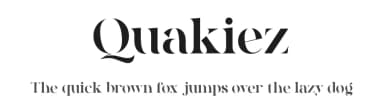 Quakiez by Almarkhatype — Serif Font — thumbnail 1