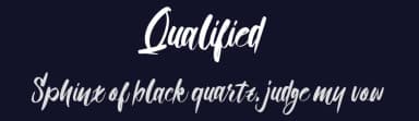Qualified by The Ocean Studio - Laire Banyu Sandi Pawenang — Script Handwritten Font — thumbnail 2