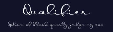 Qualifier by Luluk Surotul — Script Handwritten Font — thumbnail 2