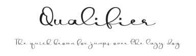 Qualifier by Luluk Surotul — Script Handwritten Font — thumbnail 1