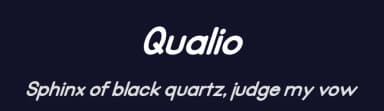 Qualio by BBA Key — Sans Serif Font — thumbnail 2