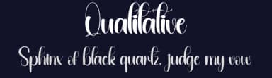 Qualitative by Andi Moz — Script Handwritten Font — thumbnail 2