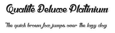 Qualité Deluxe Platinium by dcoxy - Greg Medina — Script Handwritten Font — thumbnail 1