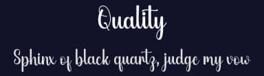 Quality by Hardiboy Design — Script Handwritten Font — thumbnail 2