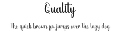 Quality by Hardiboy Design — Script Handwritten Font — thumbnail 1