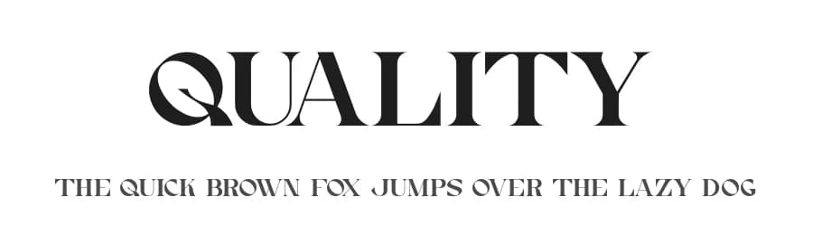 Quality by Kong Font — Serif Font