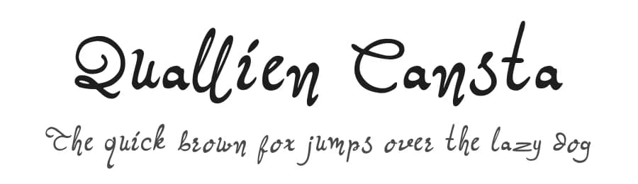 Quallien Cansta by Gie Studio — Script Handwritten Font — preview 1
