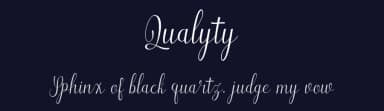 Qualyty by Deniz86 — Script Handwritten Font — thumbnail 2