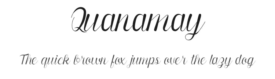 Quanamay by Reguler Studio — Script Handwritten Font