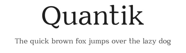 Quantik by Parker Creative — Serif Font