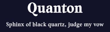 Quanton by Måns Grebäck — Serif Font — thumbnail 2
