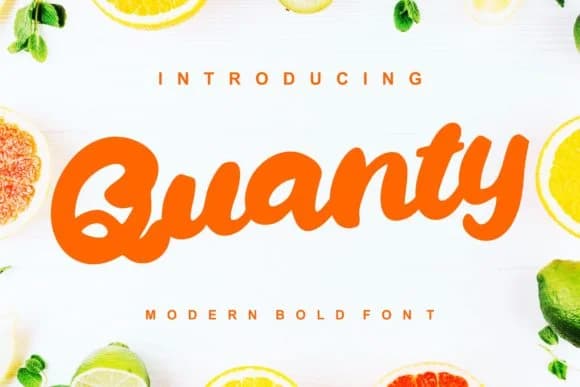 Quanty Font by Vunira — Script Handwritten Font