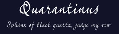 Quarantinus by JOEBOB graphics — Script Handwritten Font — thumbnail 2