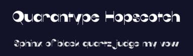 Quarantype Hopscotch by Zetafonts — Sans Serif Font — thumbnail 2