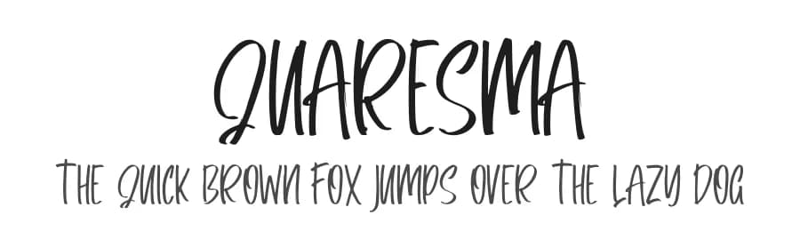 Quaresma by Skiiller Studio — Script Handwritten Font