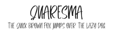 Quaresma by Skiiller Studio — Script Handwritten Font — thumbnail 1
