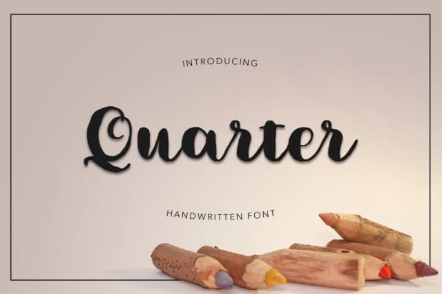 Quarter Font by Pasha Larin — Script Handwritten Font