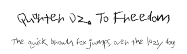 Quarter Oz. To Freedom by Spork Thug Typography — Script Handwritten Font — thumbnail 1