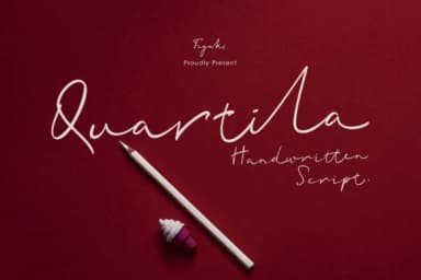 Quartila Font by Tegaki — Script Handwritten Font — thumbnail 1