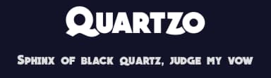 Quartzo by Herofonts — Sans Serif Font — thumbnail 2