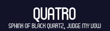 Quatro by André Felipe — Sans Serif Font — thumbnail 2