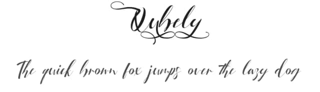 Qubely by 177Studio — Script Handwritten Font