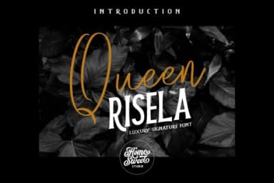 Queen Risela Font by Home Sweet — Script Handwritten Font — thumbnail 1