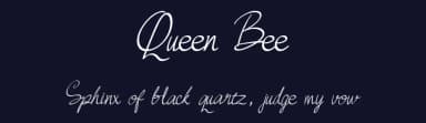 Queen Bee by Rangkai Aksara — Script Handwritten Font — thumbnail 2