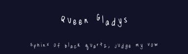 Queen Gladys by The Font Man — Script Handwritten Font — thumbnail 2