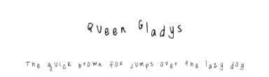 Queen Gladys by The Font Man — Script Handwritten Font — thumbnail 1